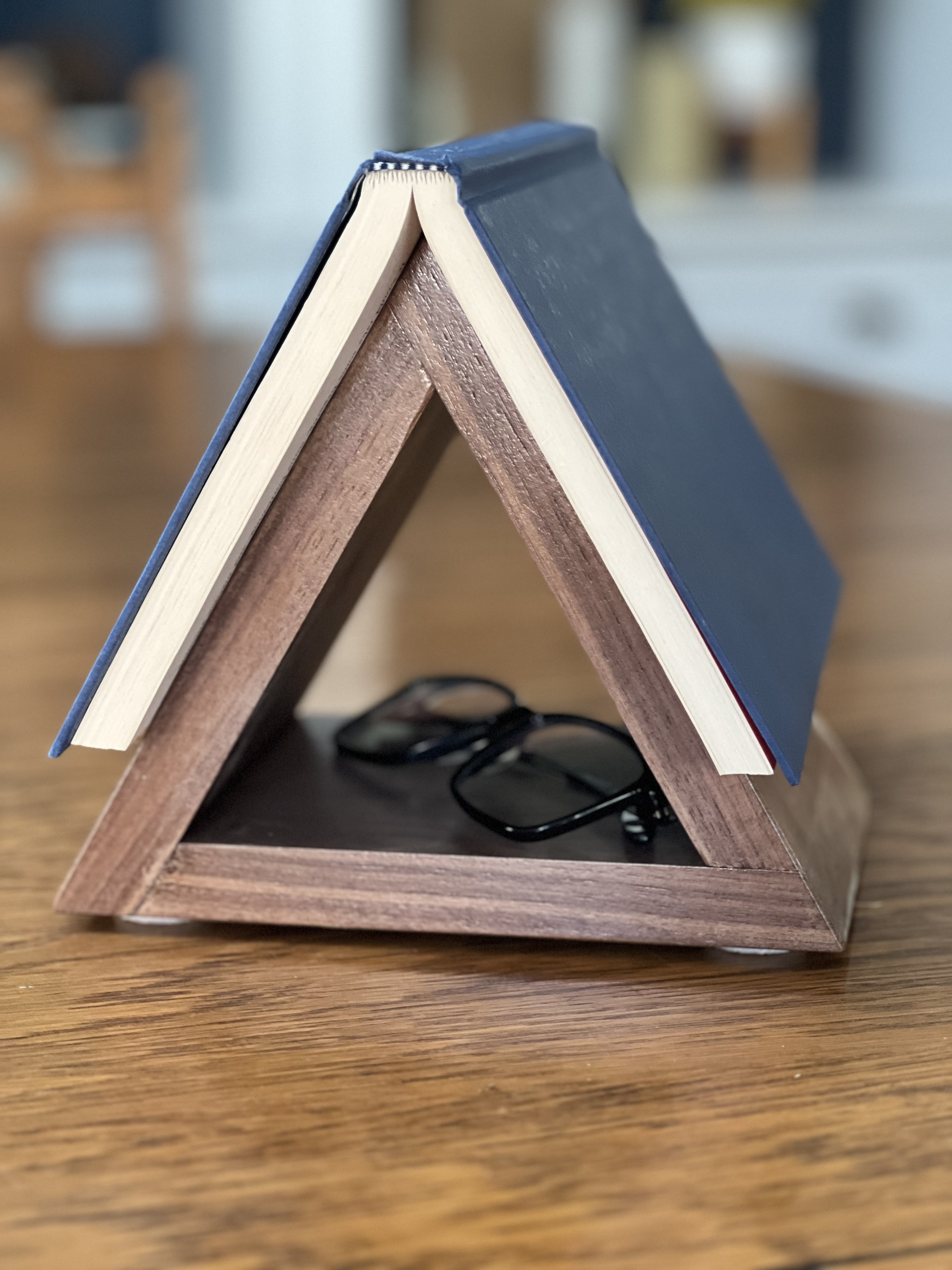 wooden book holder